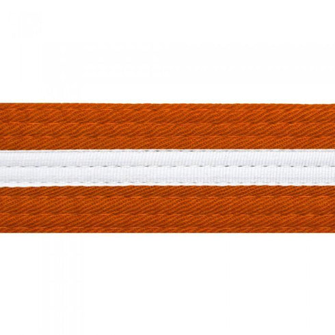 BOLD LOOK BELTS WITH WHITE STRIPE-ORANGE/WHITE STRIPE-1